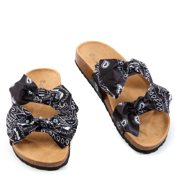 Band Out Sandals-Black - Picture 2 of 2